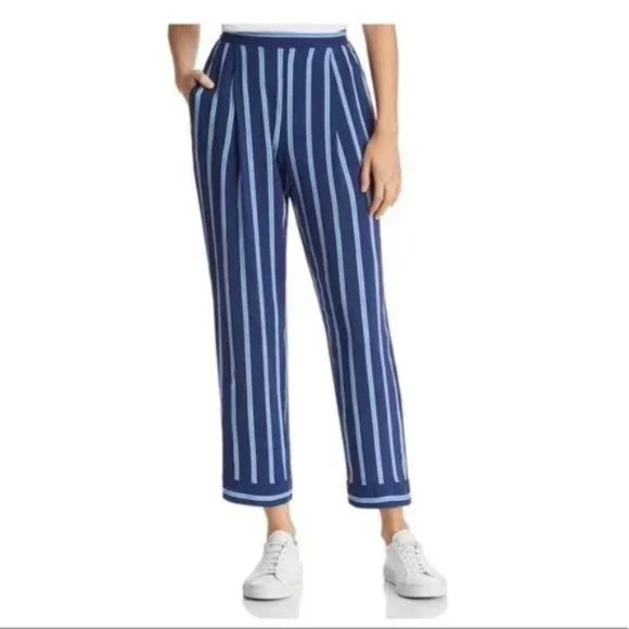 Band Of Gypsies Blue Striped Women's Pants Size Small NWT - Picture 1 of 3